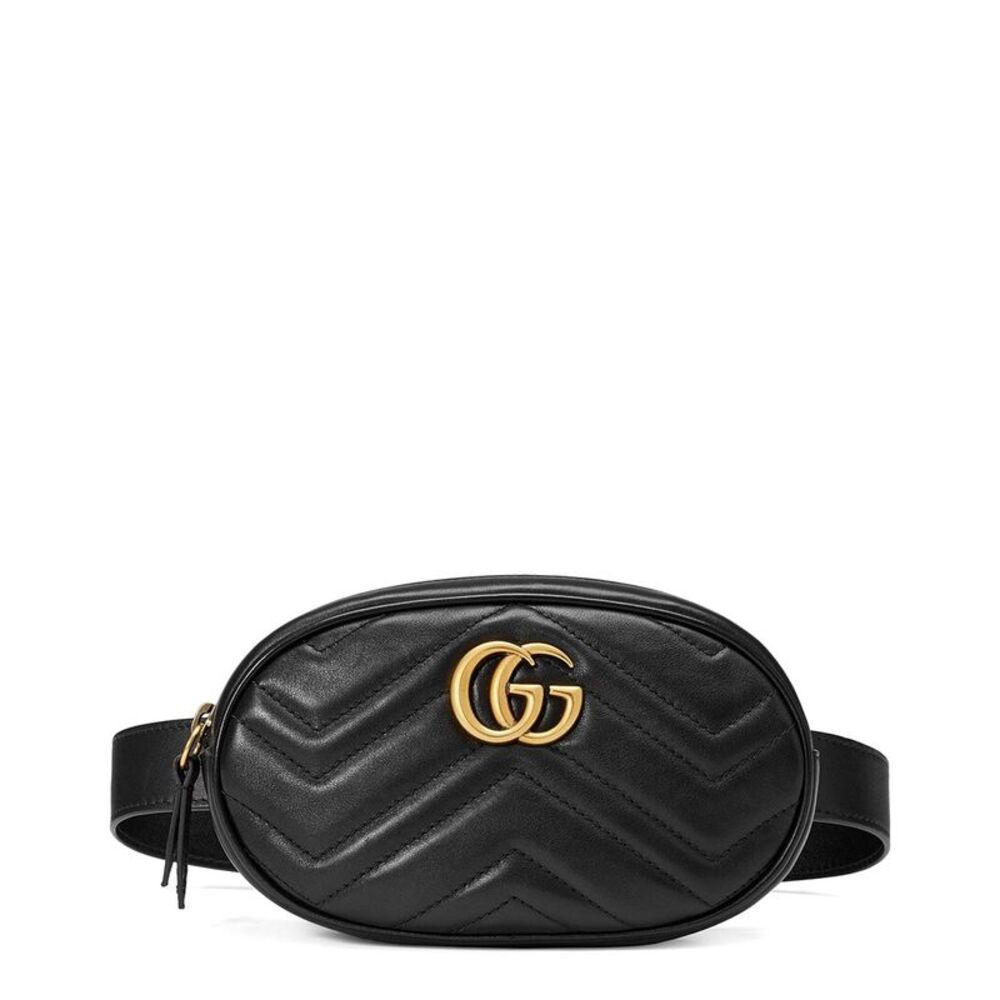Gucci Gg Marmont Matelasse Leather Belt Bag